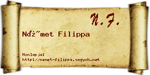 Német Filippa névjegykártya